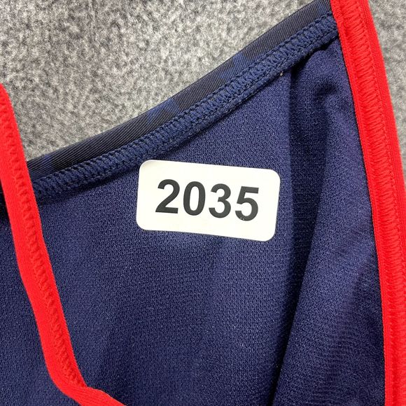 TYR Swimsuit Womens 30 Blue Red One Piece Cutout Fit Open Back - Picture 11 of 11